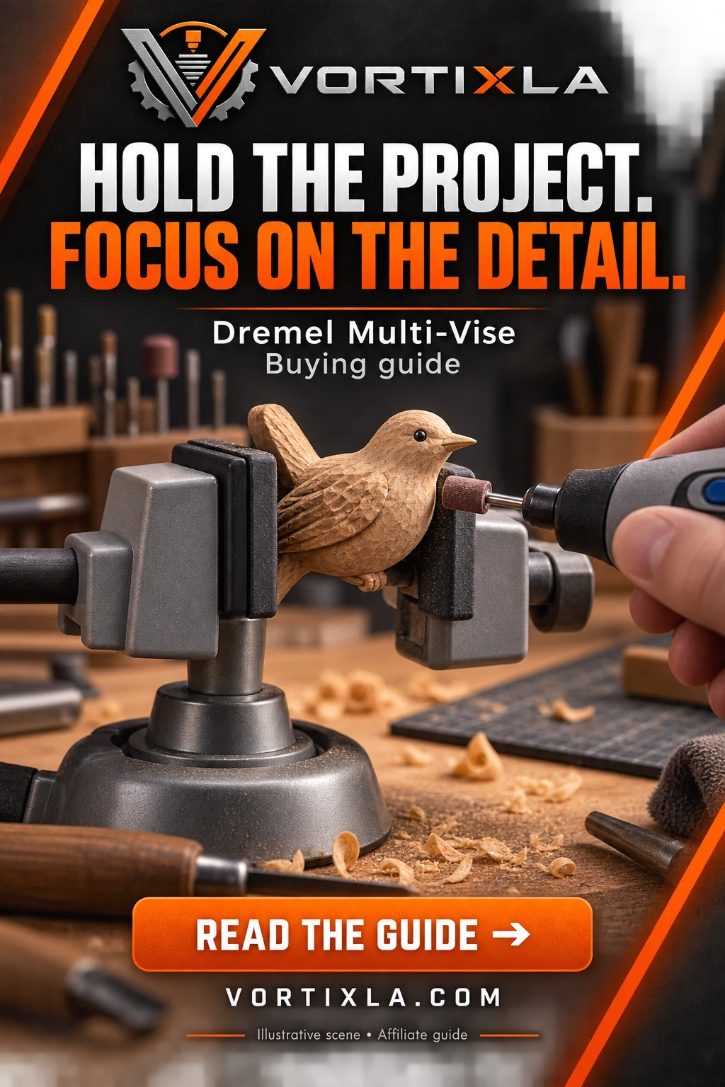 HOLD THE PROJECT. FOCUS ON THE DETAIL. — illustrative scene for this buying guide