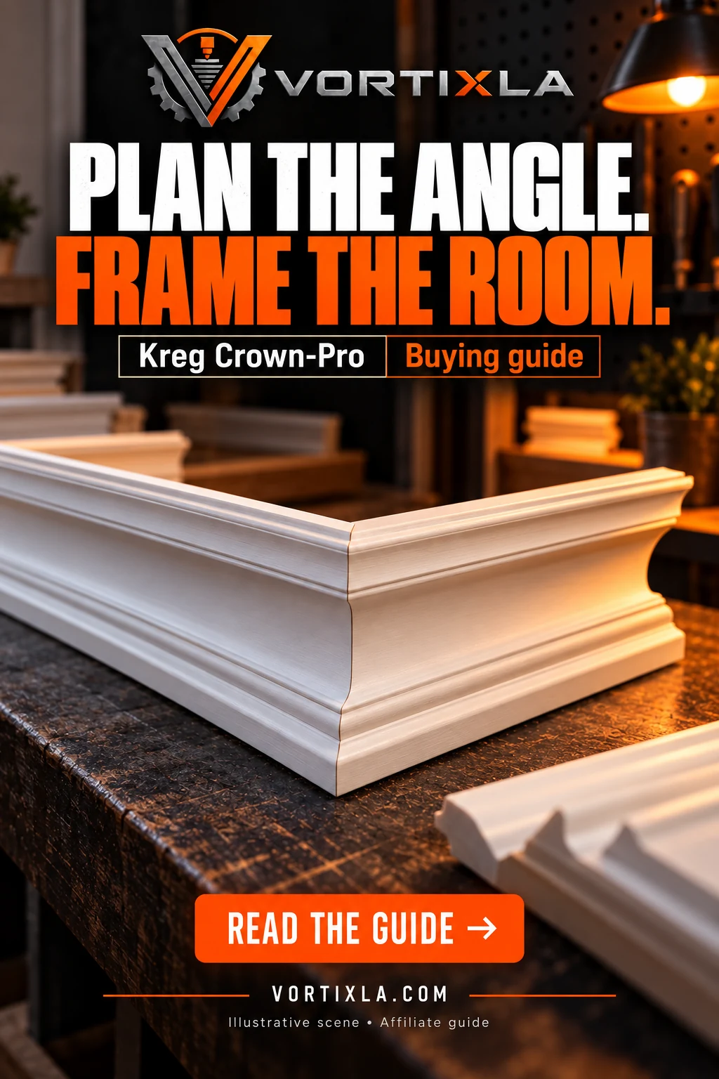 PLAN THE ANGLE. FRAME THE ROOM. — illustrative scene for this buying guide