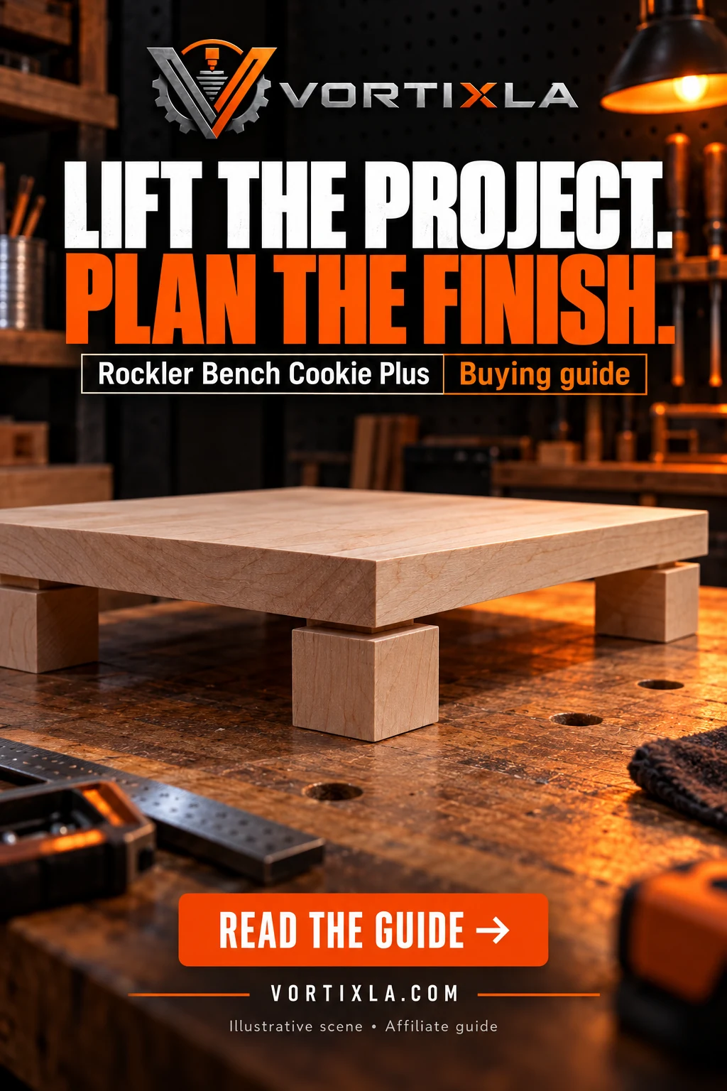 LIFT THE PROJECT. PLAN THE FINISH. — illustrative scene for this buying guide