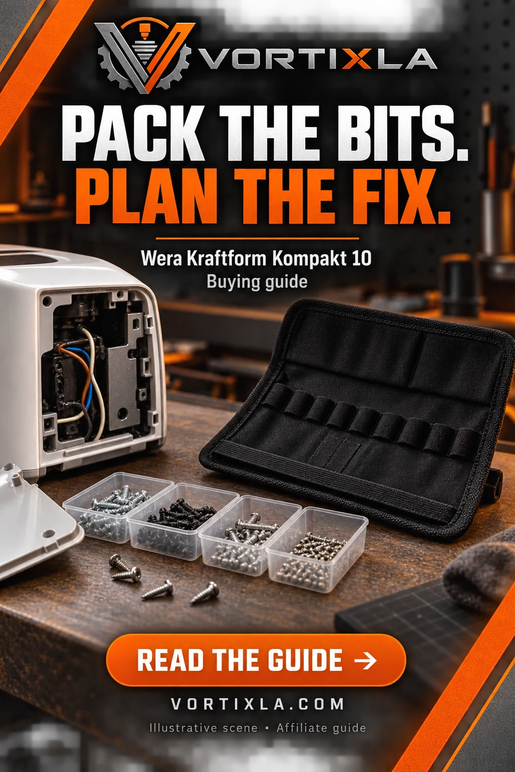 PACK THE BITS. PLAN THE FIX. — illustrative scene for this buying guide