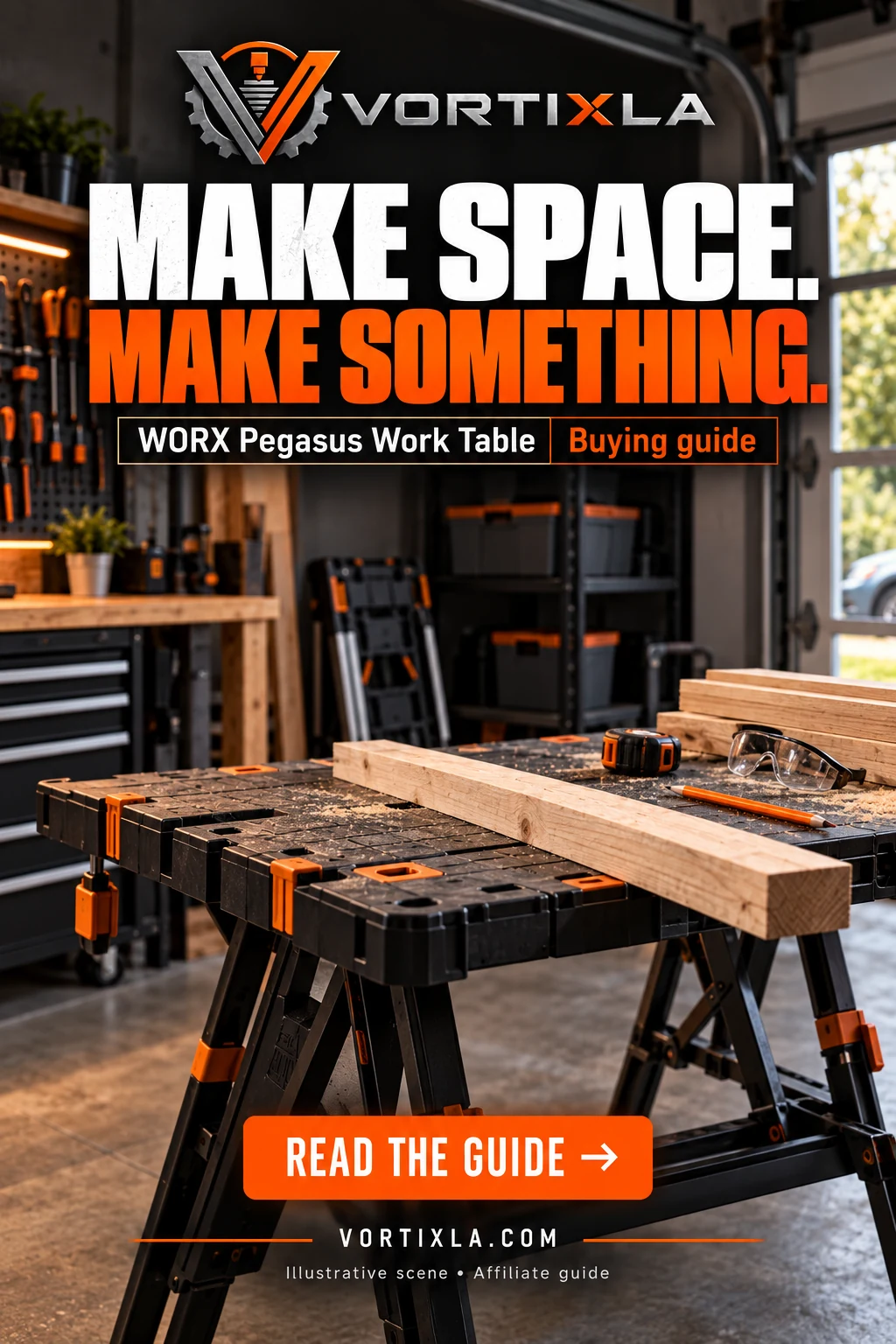 MAKE SPACE. MAKE SOMETHING. — illustrative scene for this buying guide