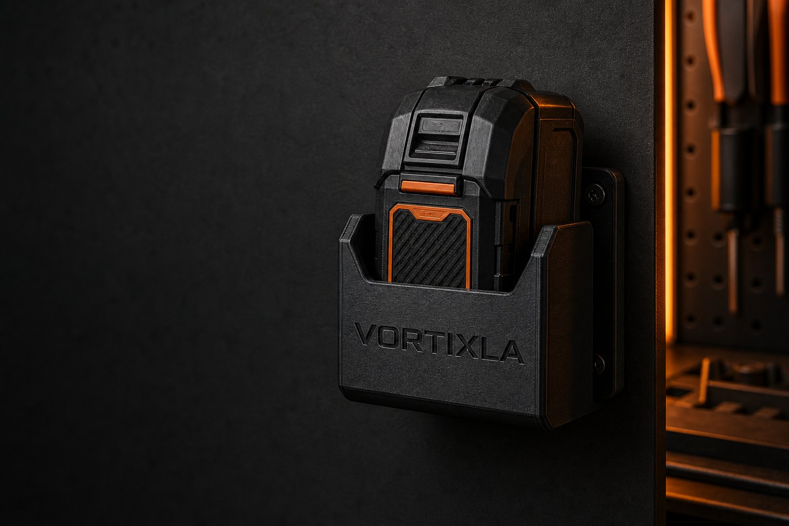 Battery Wall Holder concept visualization
