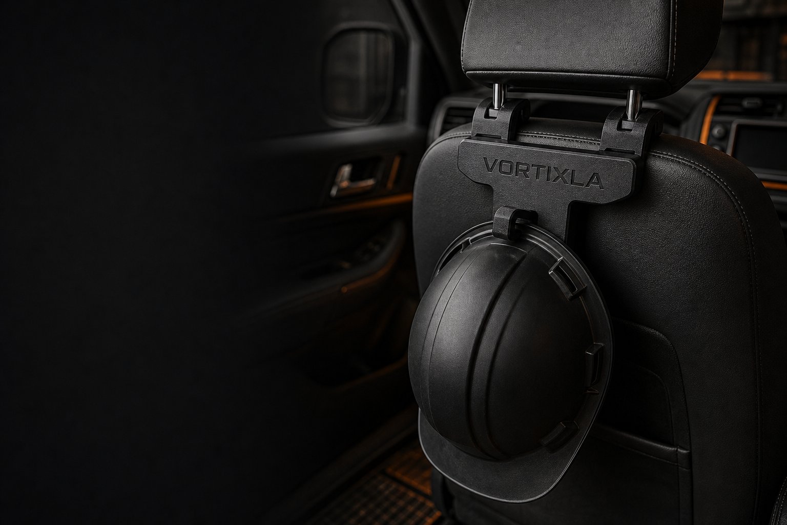 Hard Hat Headrest Hanger concept visualization