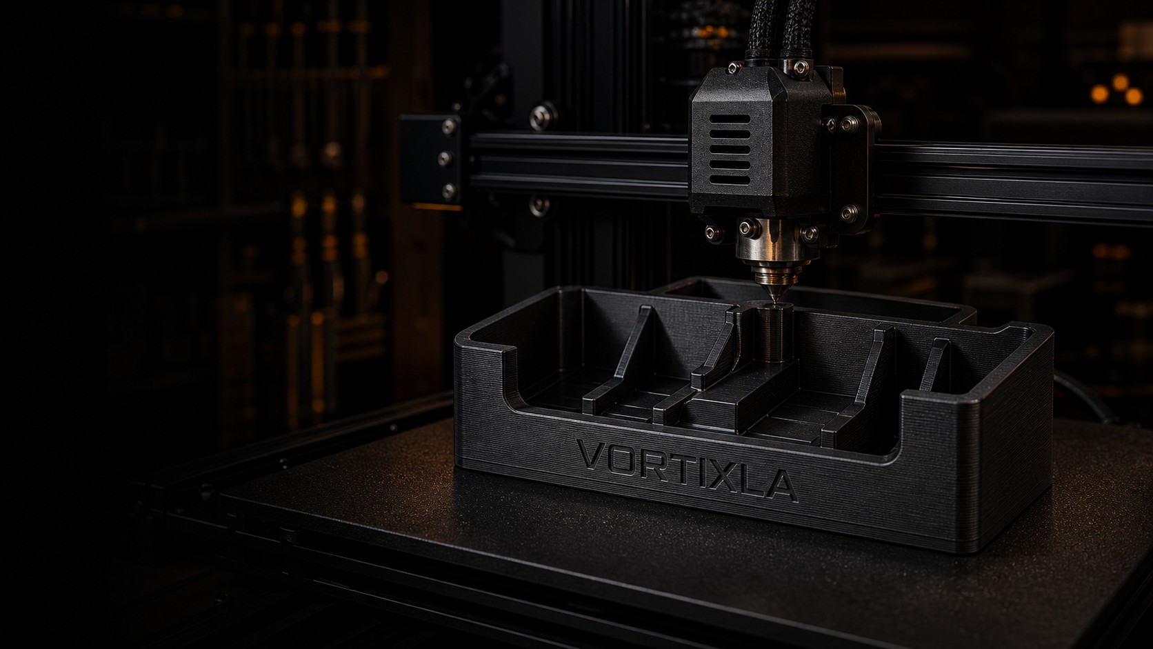 A VORTIXLA product being precision printed