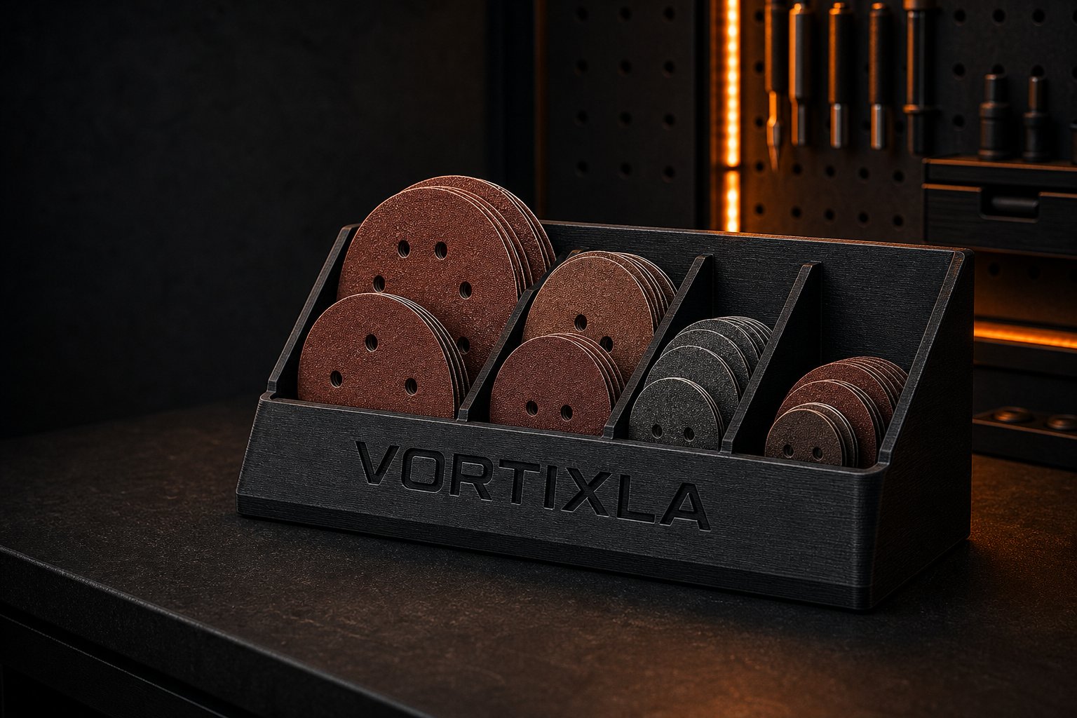 Sanding Disc Organizer concept visualization