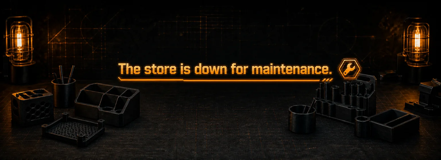 The store is down for maintenance in a VORTIXLA workshop