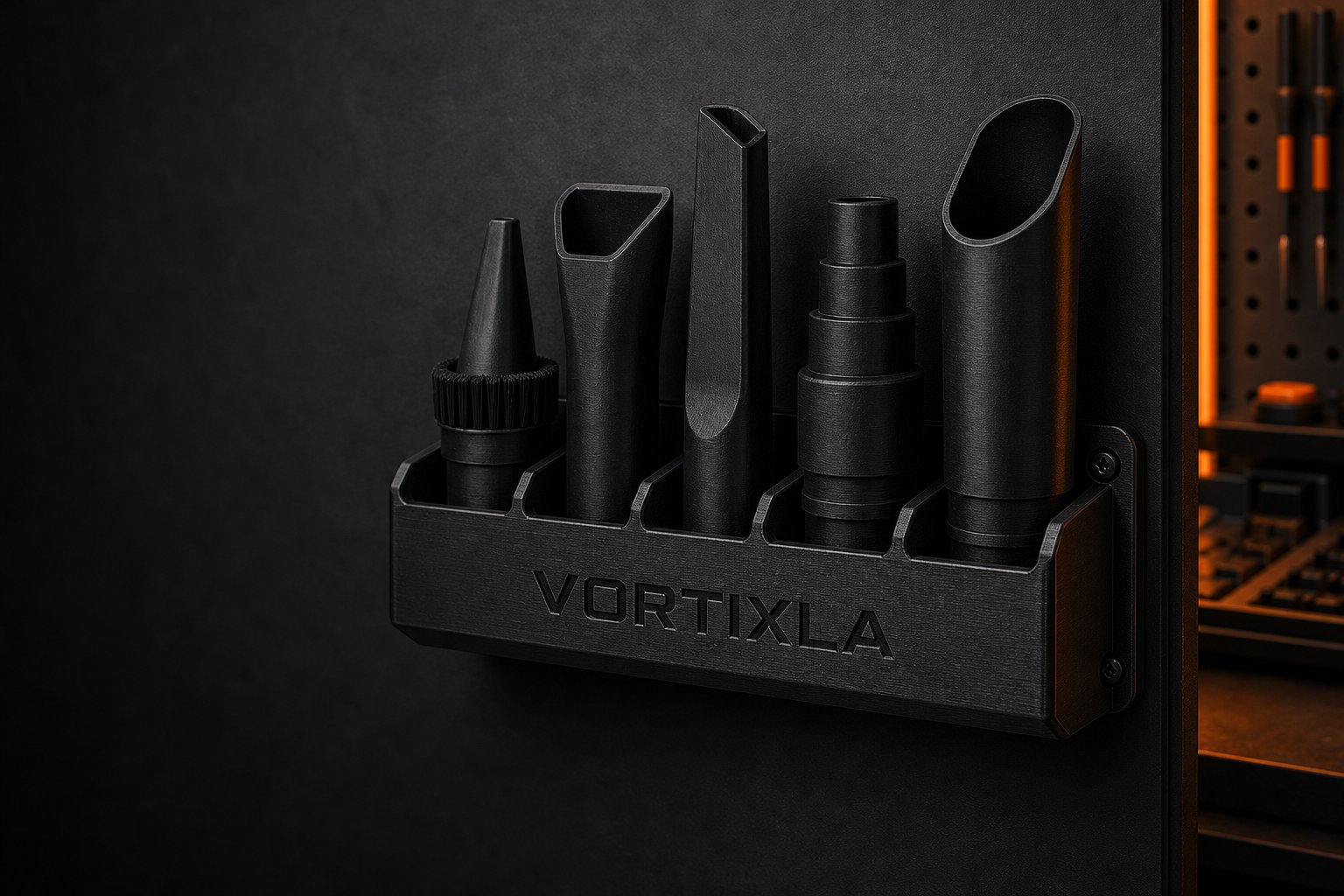 Wet/Dry Vacuum Accessory Rack concept visualization